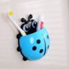 Ladybug Toothbrush Holder – Suction Hook Bathroom Organizer | BrushedUp