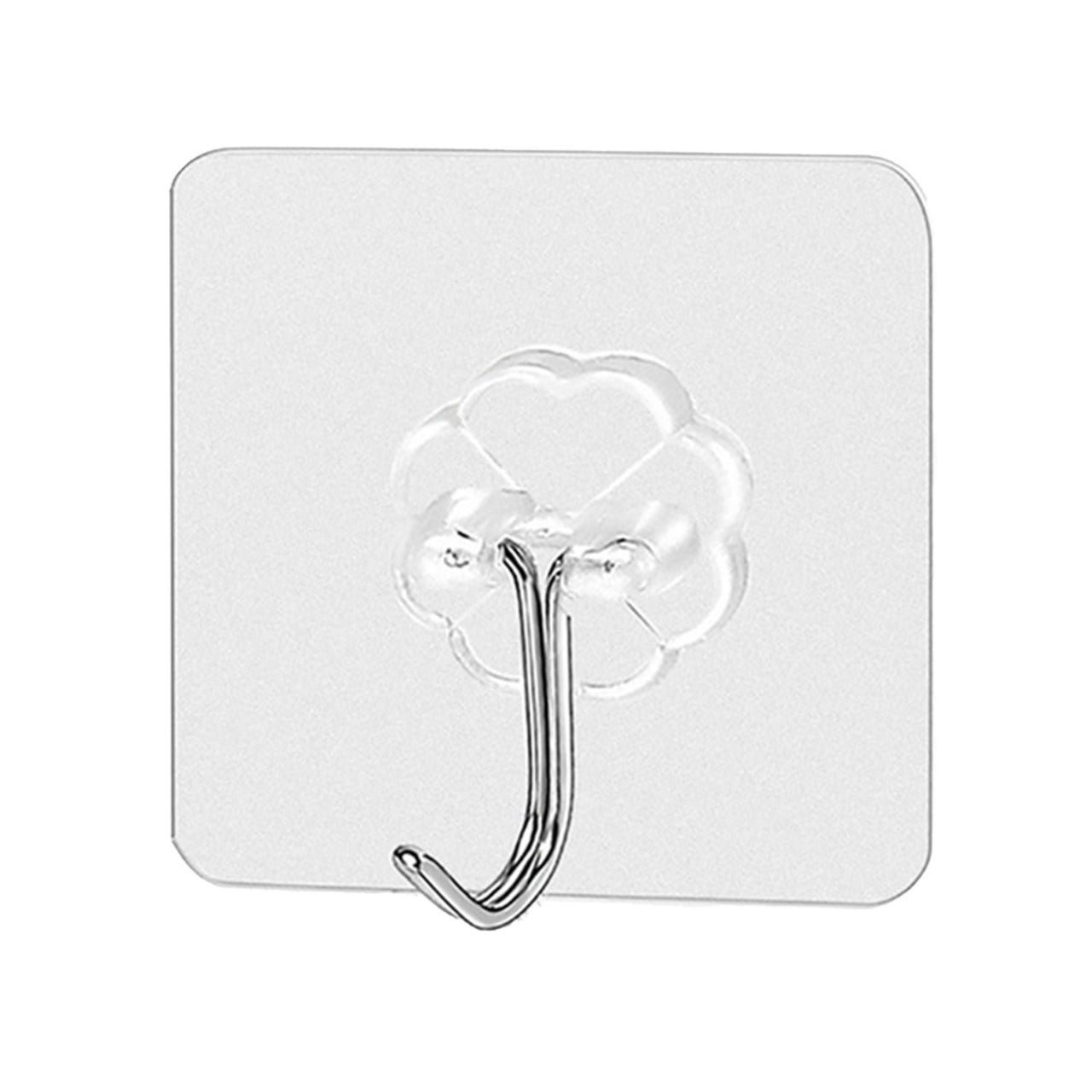 Stainless Steel Adhesive Wall Hooks 100-Pack – Strong & Waterproof | GlimmerHome
