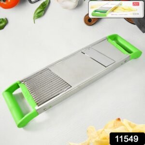 Stainless Steel Vegetable Slicer – Durable 2-in-1 Mandoline Cutter