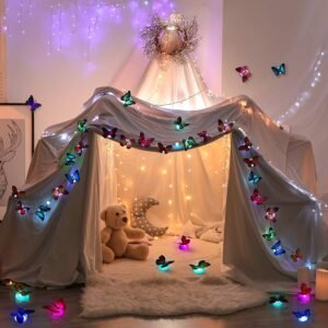 Butterfly 3D Illusion Night Lamp – Soft Multicolor LED Glow