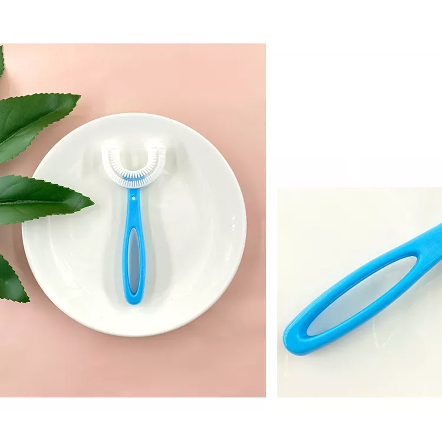 U-Shaped Toothbrush for Kids – Gentle Silicone Clean | Mini Bubbles