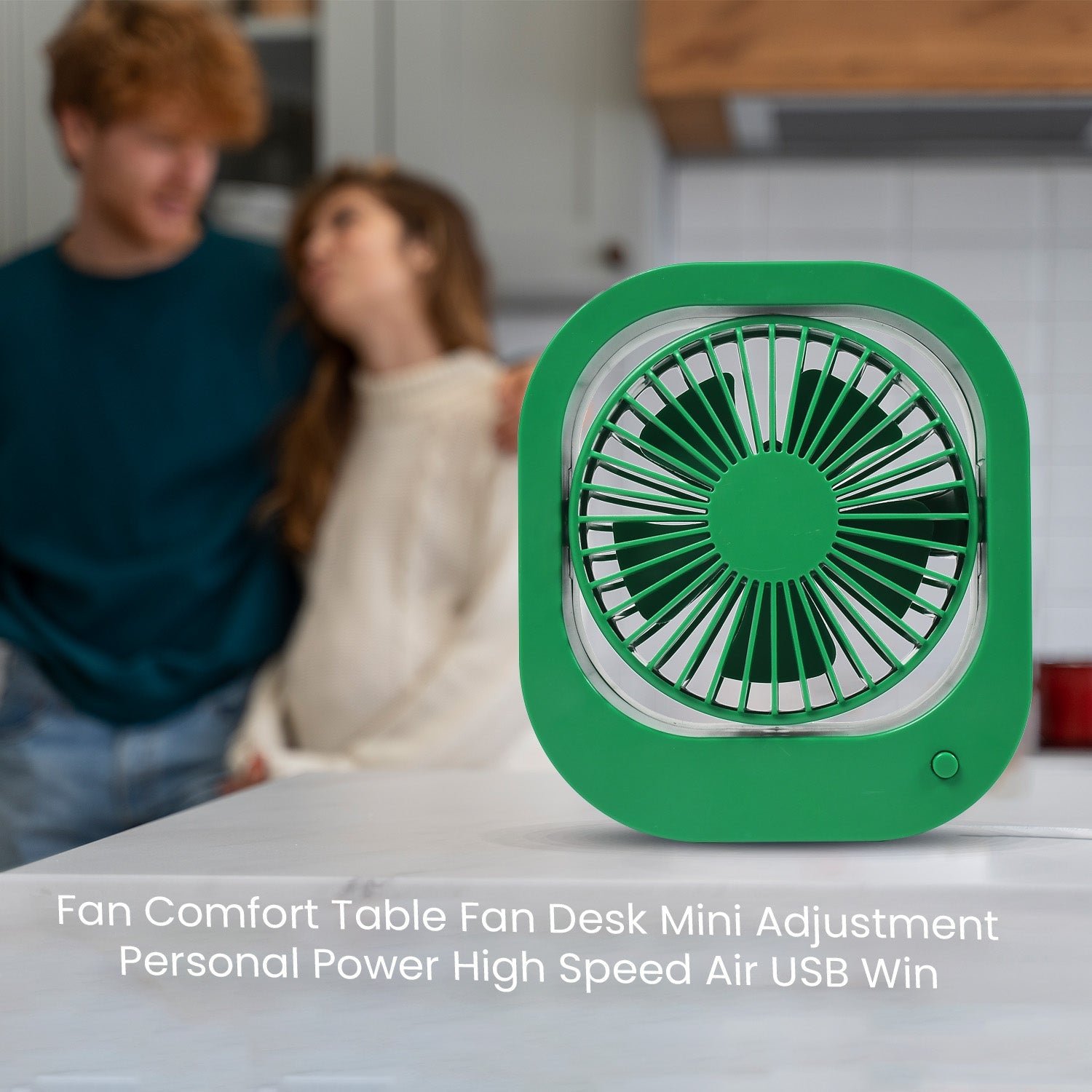 Portable USB Fan – Rechargeable, 2-Speed, 180° Rotating |