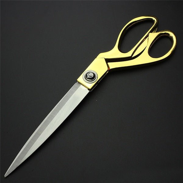 Cloth Cutting Scissors – Gold Plated, Heavy Duty Tailoring Shears | Cisora
