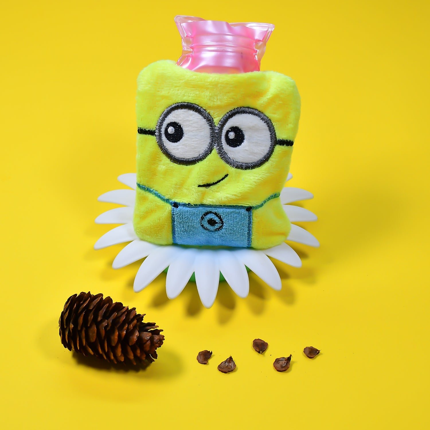 Minions Hot Water Bag – 2-Eye Design for Pain Relief | FitFuzion
