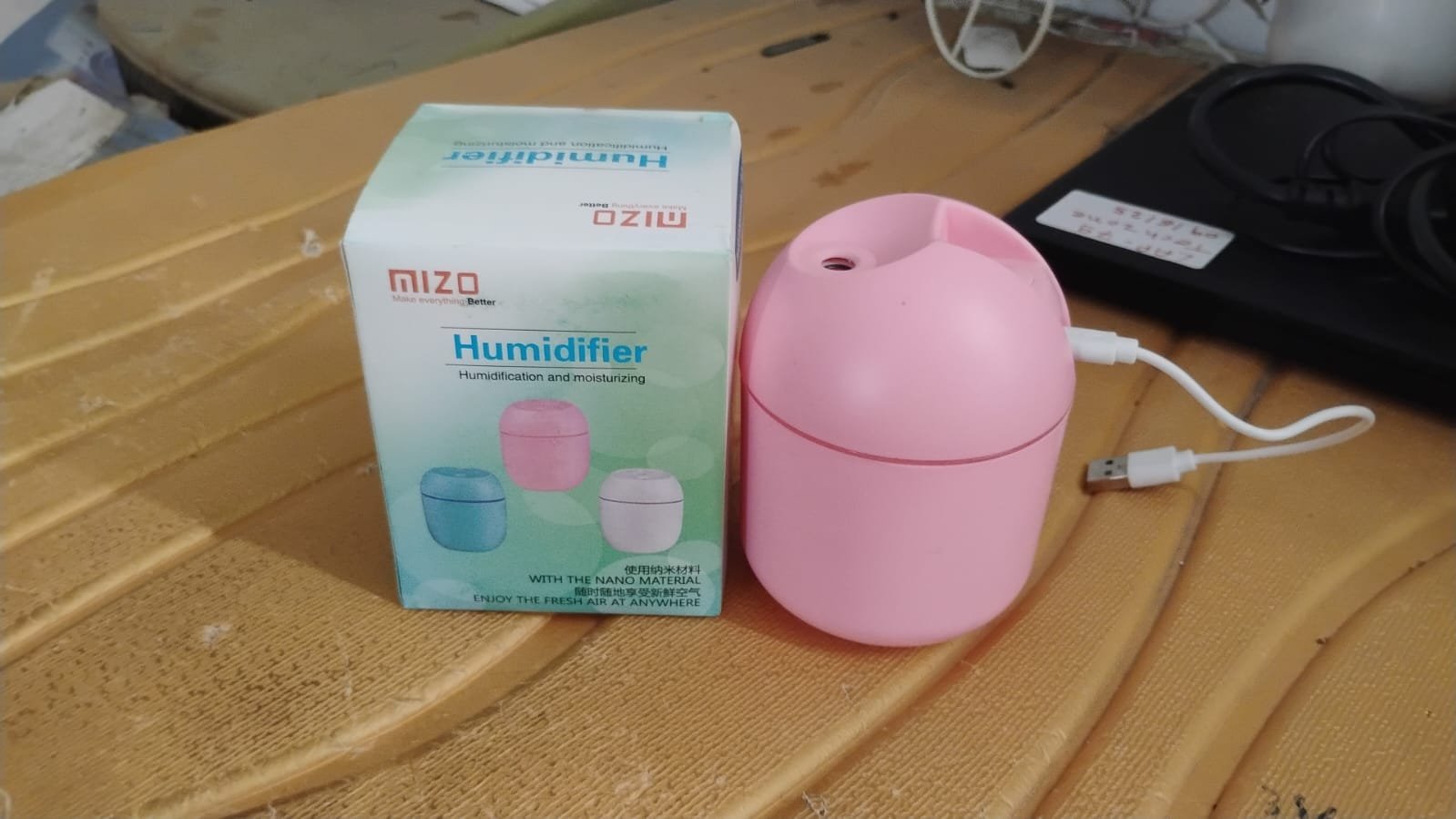 USB Mini Air Humidifier – Portable 250ml Quiet Cool Mist with LED