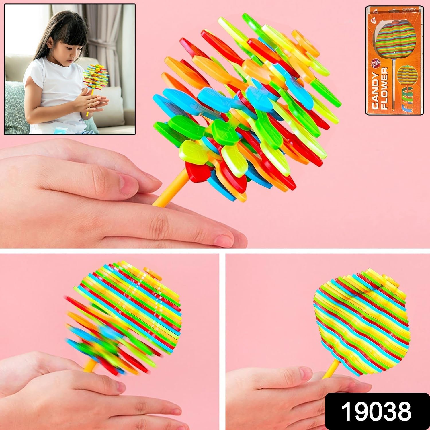 Spin Flower Candy Toy – Stress Relief & Educational Fun