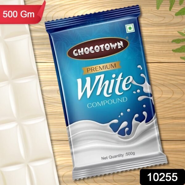 White Compound Chocolate – Premium 500gm Slab | Chocotown