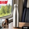 Stainless Steel Water Bottle 500ml – Leakproof Hydration for Travel