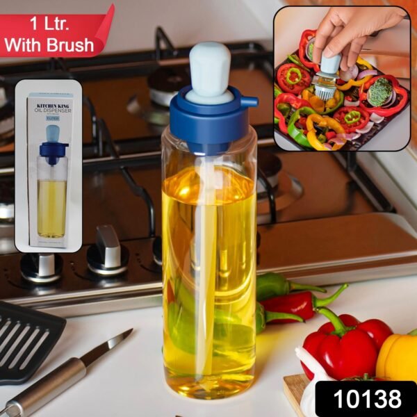 Oil Dispenser Bottle – 2-in-1 Silicone Dropper & Brush 1L | Tidy Table