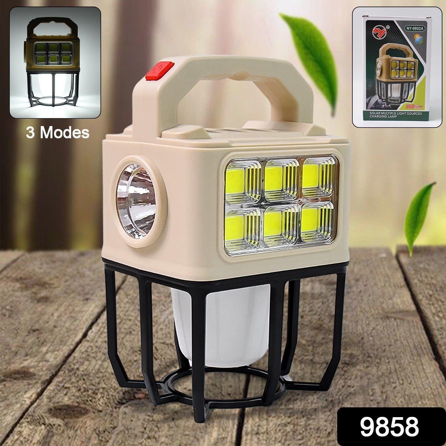 Solar Camping Lantern – Portable with 3 Light Modes & USB Charging