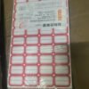Red Border Label Stickers – Writable, Self-Adhesive 50 Sheets