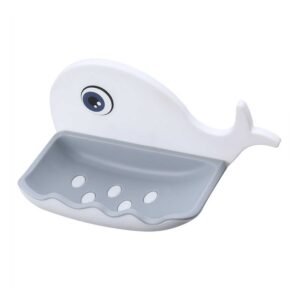 Fish Shape Soap Dish – Wall Mounted, Drainage | VelvetBubbles (Pack of 2)