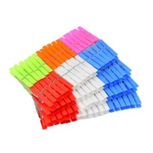 Plastic Clothes Clips – 144Pc Heavy-Duty Laundry Pegs | BathNova