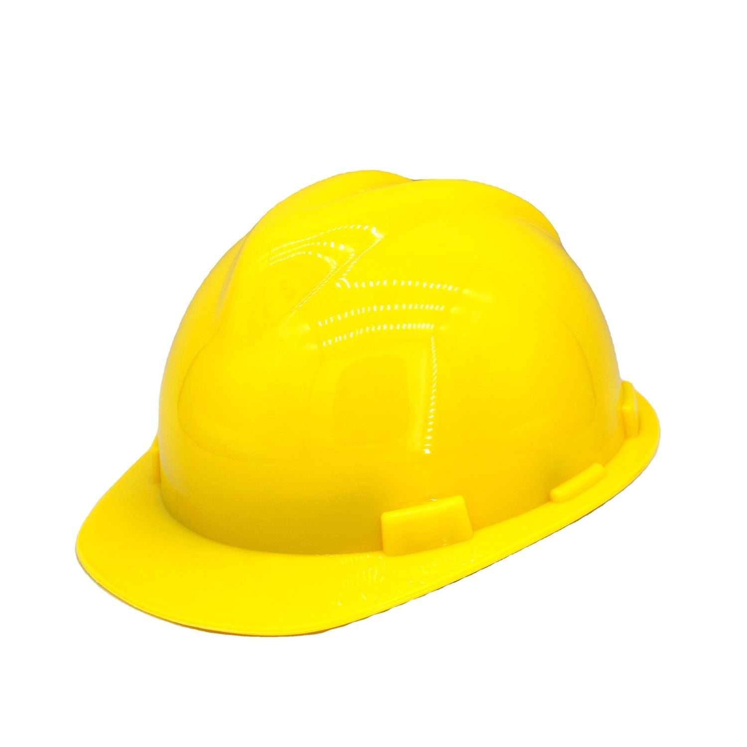 Industrial Safety Helmet – Yellow Plastic, Adjustable | BoltForce