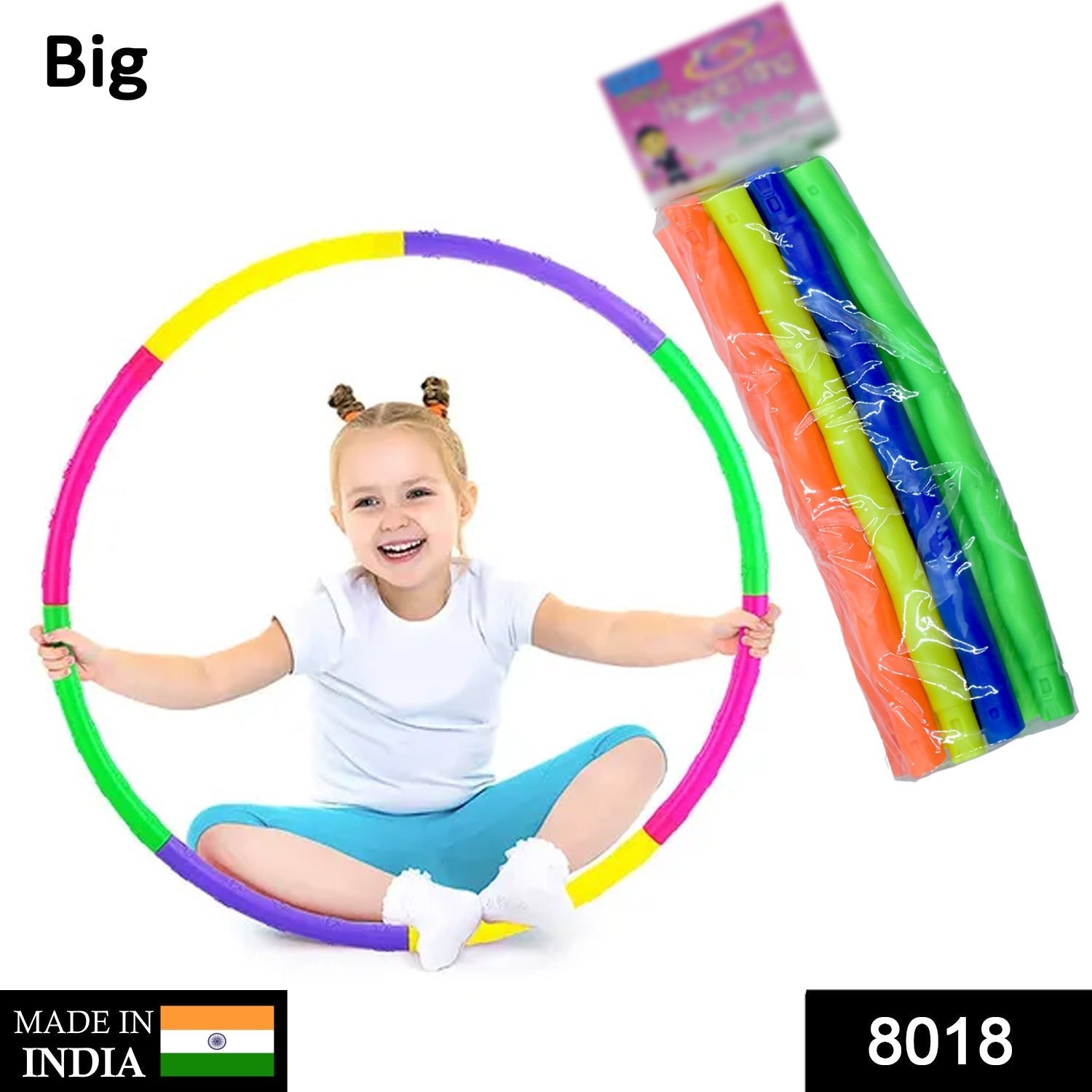 Hula Hoop Exercise Ring – Interlocking, Adjustable Fitness | FitFuzion