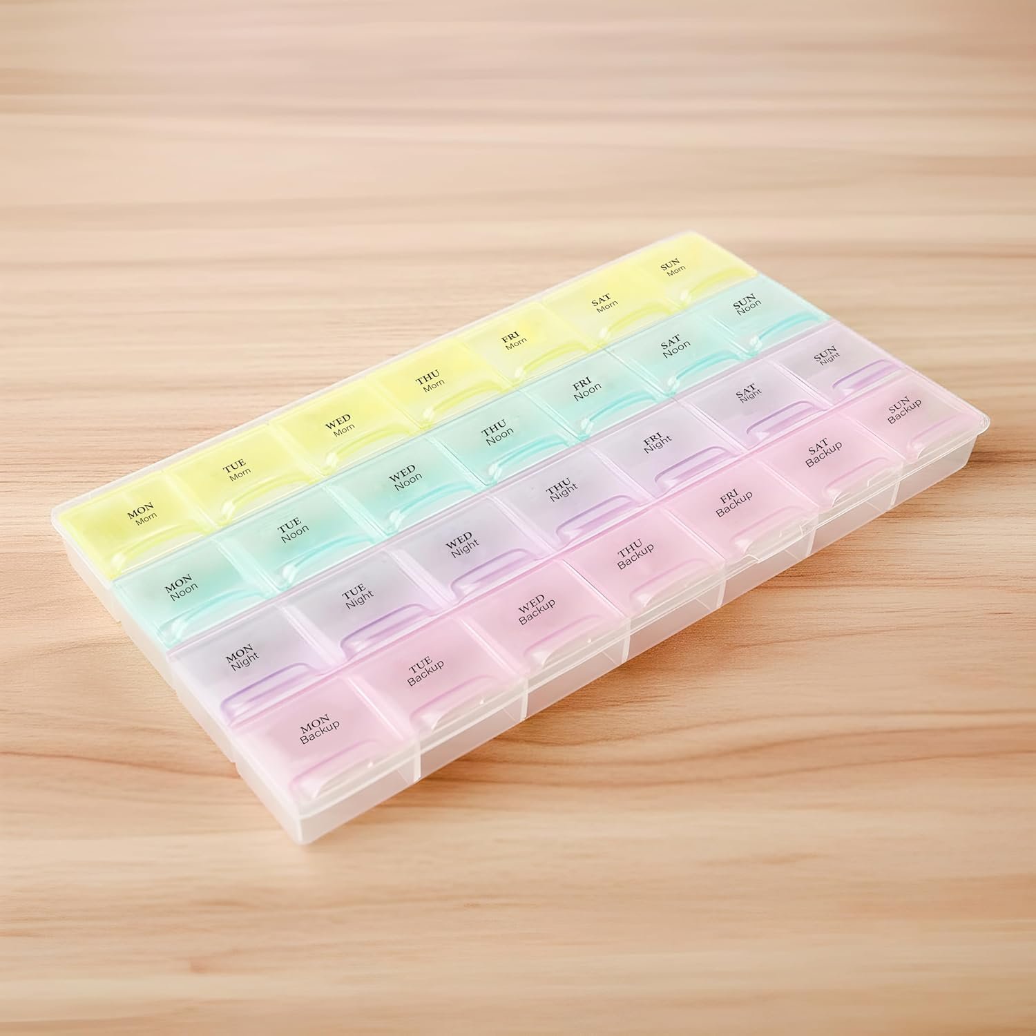 Weekly Pill Organizer – 28-Slot Portable Medicine Box | Organivo