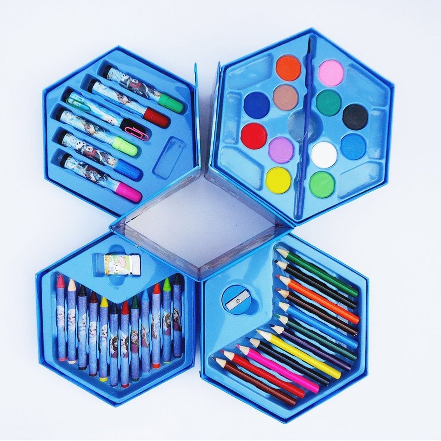 Kids Art Set 46 Pcs – Drawing & Colouring Kit |