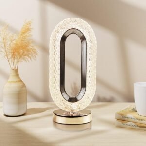 Crystal Table Lamp – 3-Way Dimmable Touch Control | Styleva