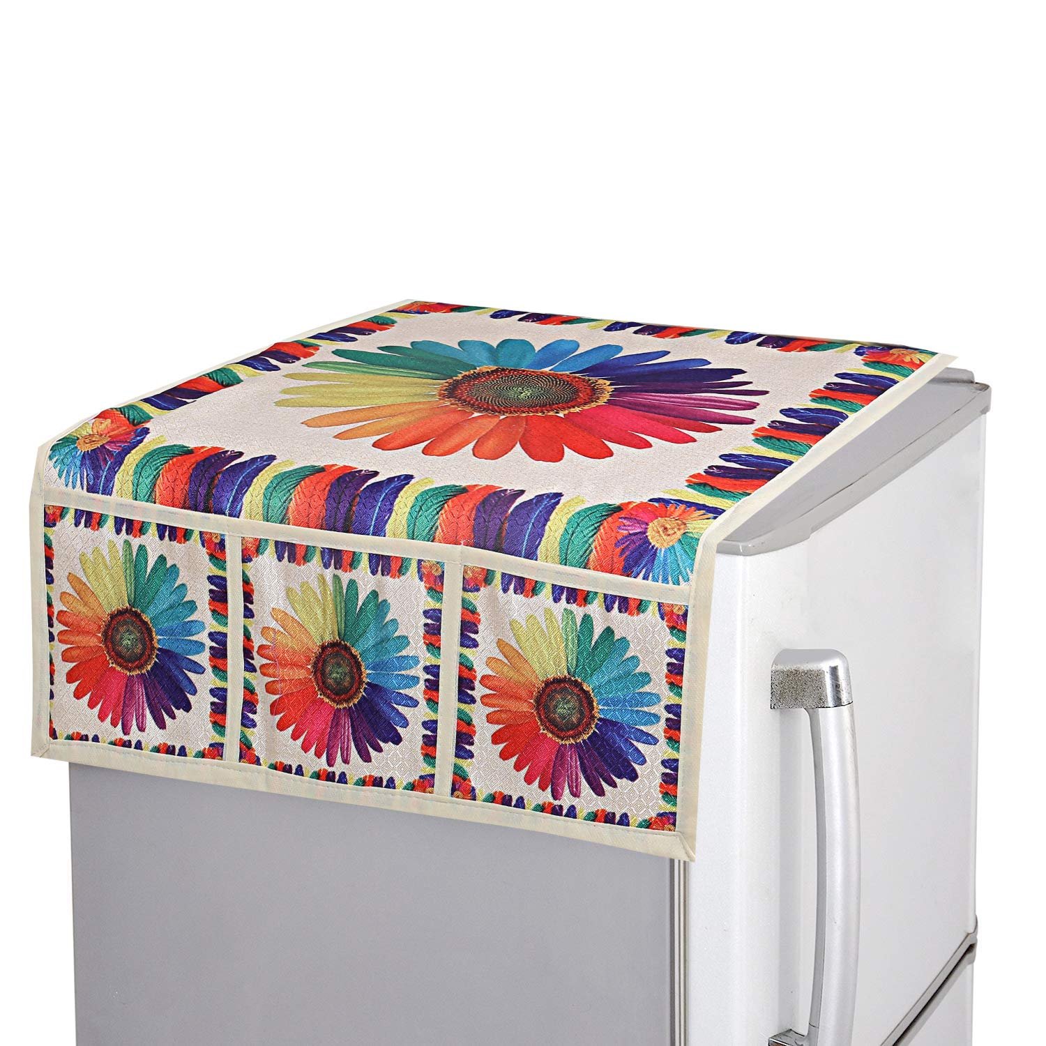 Fridge Top Cover – Decorative PVC Kitchen Appliance Protector | CookAura