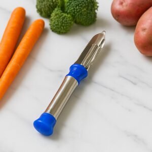 Stainless Steel Vegetable Peeler – 2-in-1 Dual Blade | Indo Glow