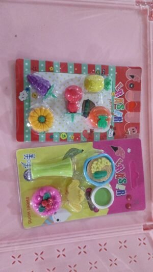Fancy Erasers for Kids – 3D Mix Design Colorful Set | Writezo