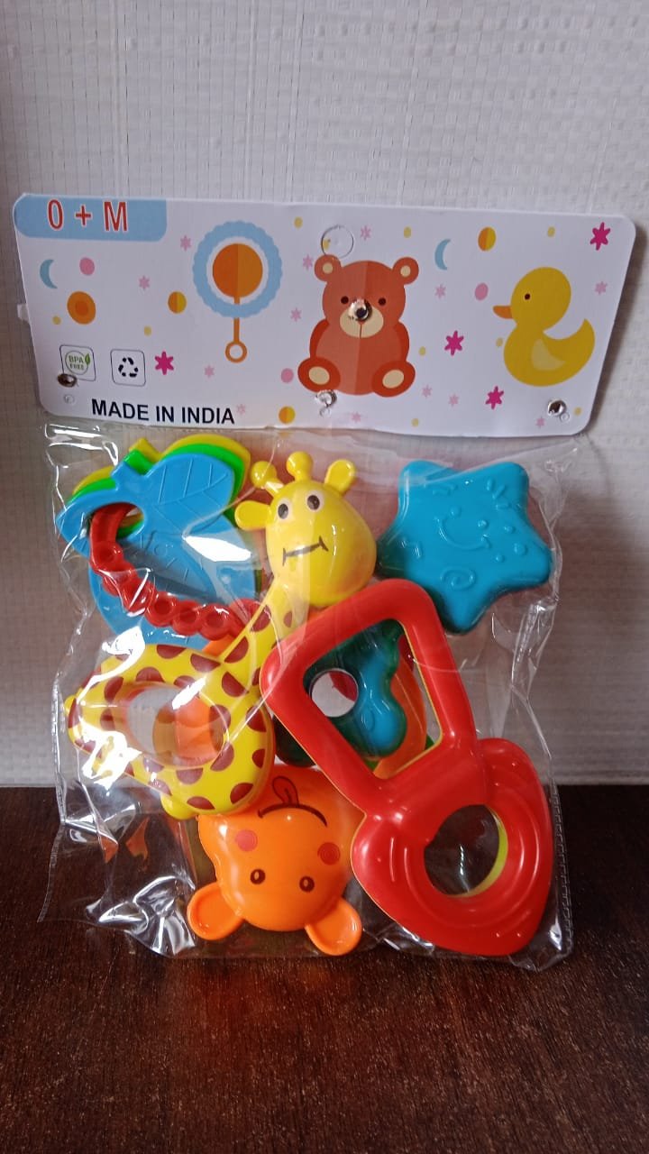 Baby Rattle Toys Set – Safe, Colorful Sensory Play for Infants