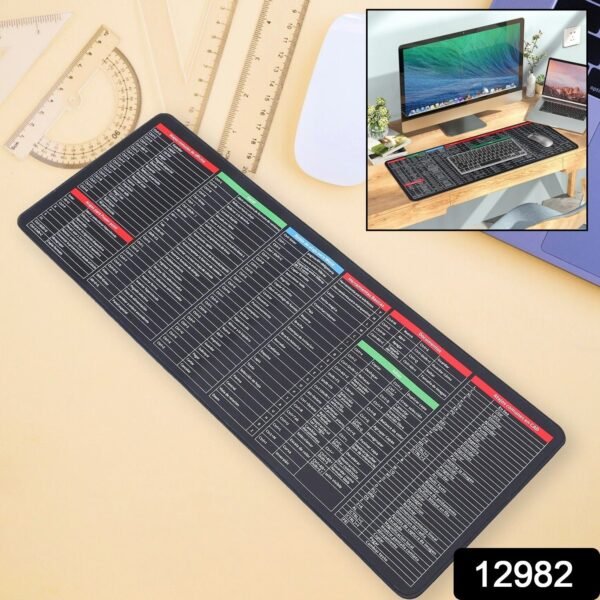 Shortcut Keyboard Mat – Large Anti-Slip Desk Pad | worko