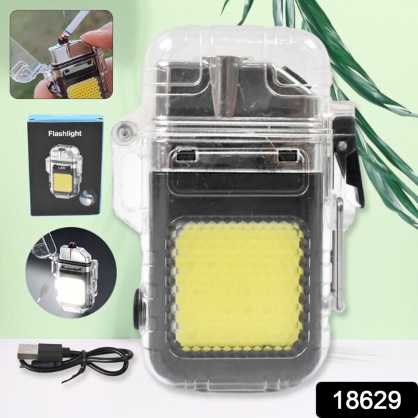 Electric Lighter Flashlight – USB Rechargeable 3-Mode COB | Indo Glow