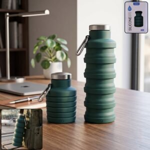 Silicone Foldable Water Bottle for Travel and Sports Hydration