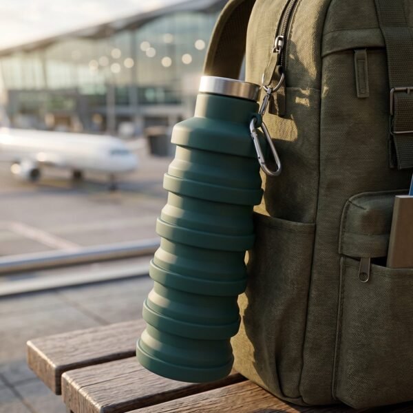 Silicone Foldable Water Bottle for Travel and Sports Hydration