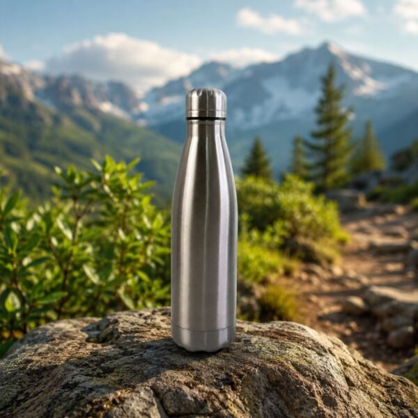 Stainless Steel Water Bottle 500ml – Leakproof Hydration for Travel