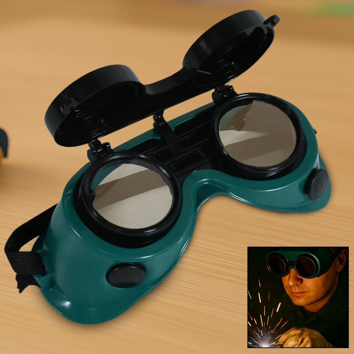 Welding Goggles – Flip-Up Anti-Radiation Protection | BoltForce