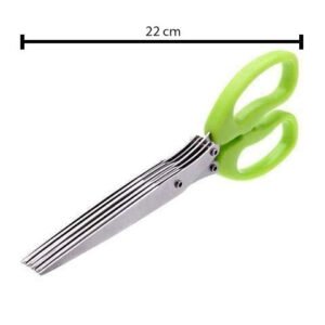 5-Blade Herb Scissors – Stainless Steel Kitchen Cutter | Quickslice