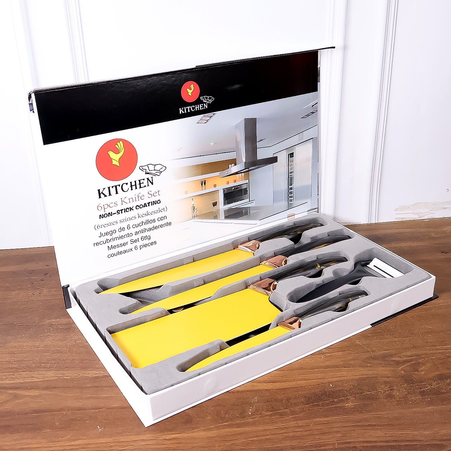 Professional Kitchen Knife Set – 6-Piece Stainless Steel Blades