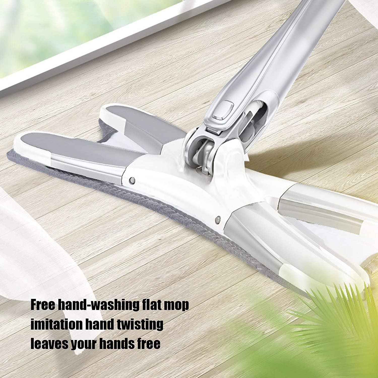Hands-Free Mop – X-Shape Microfiber Squeeze | Storenzo