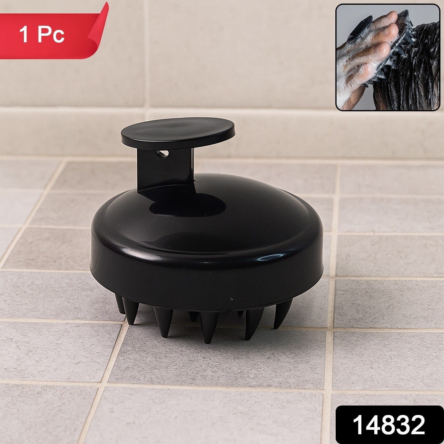 Scalp Massager Shampoo Brush – Soft Silicone Bristles for Gentle Care