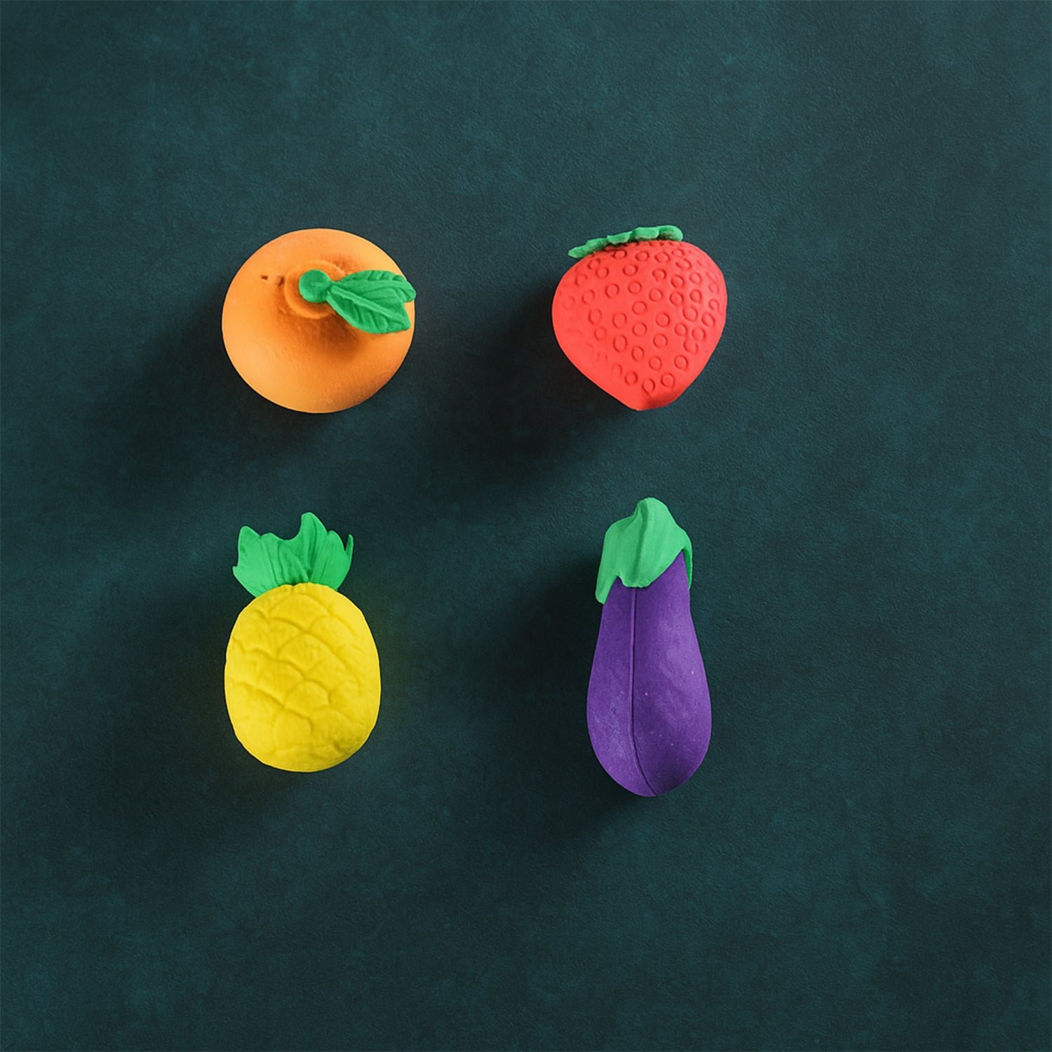 Fruit & Vegetable Erasers – Cute 3D Set for Kids | Writezo