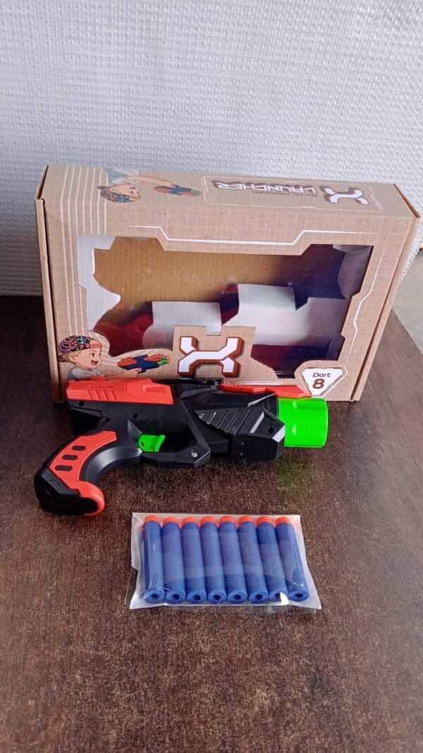 Soft Bullet Gun Toy – Safe Manual Dart Blaster for Kids Play