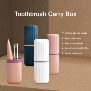 Portable Toothbrush Case 2-Pack – Durable, Compact Travel Holder