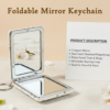 Foldable Mirror Keychain – Compact, Cute Elephant Design