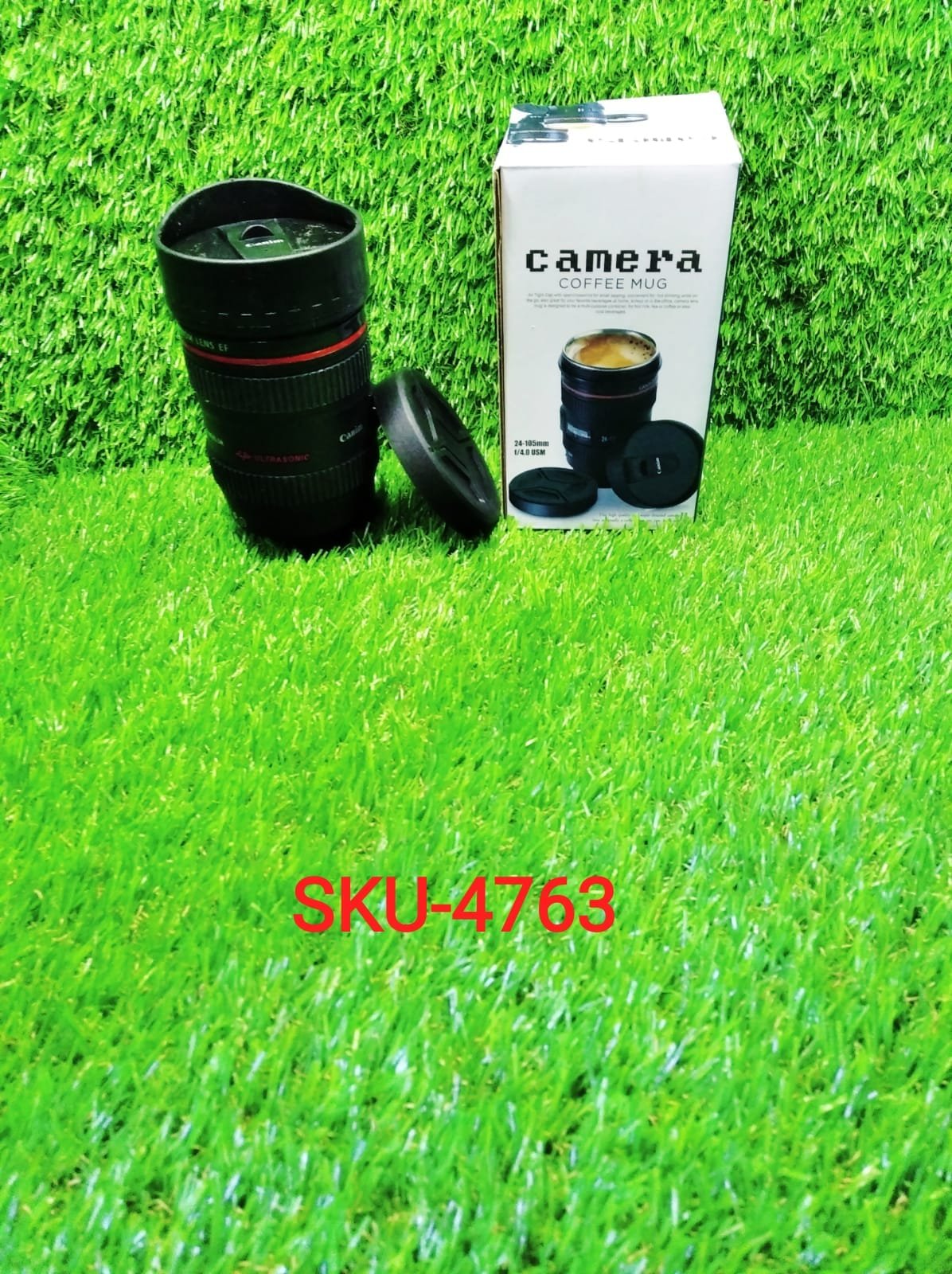 Camera Lens Coffee Mug – Stainless Steel, 350ml | Konvex