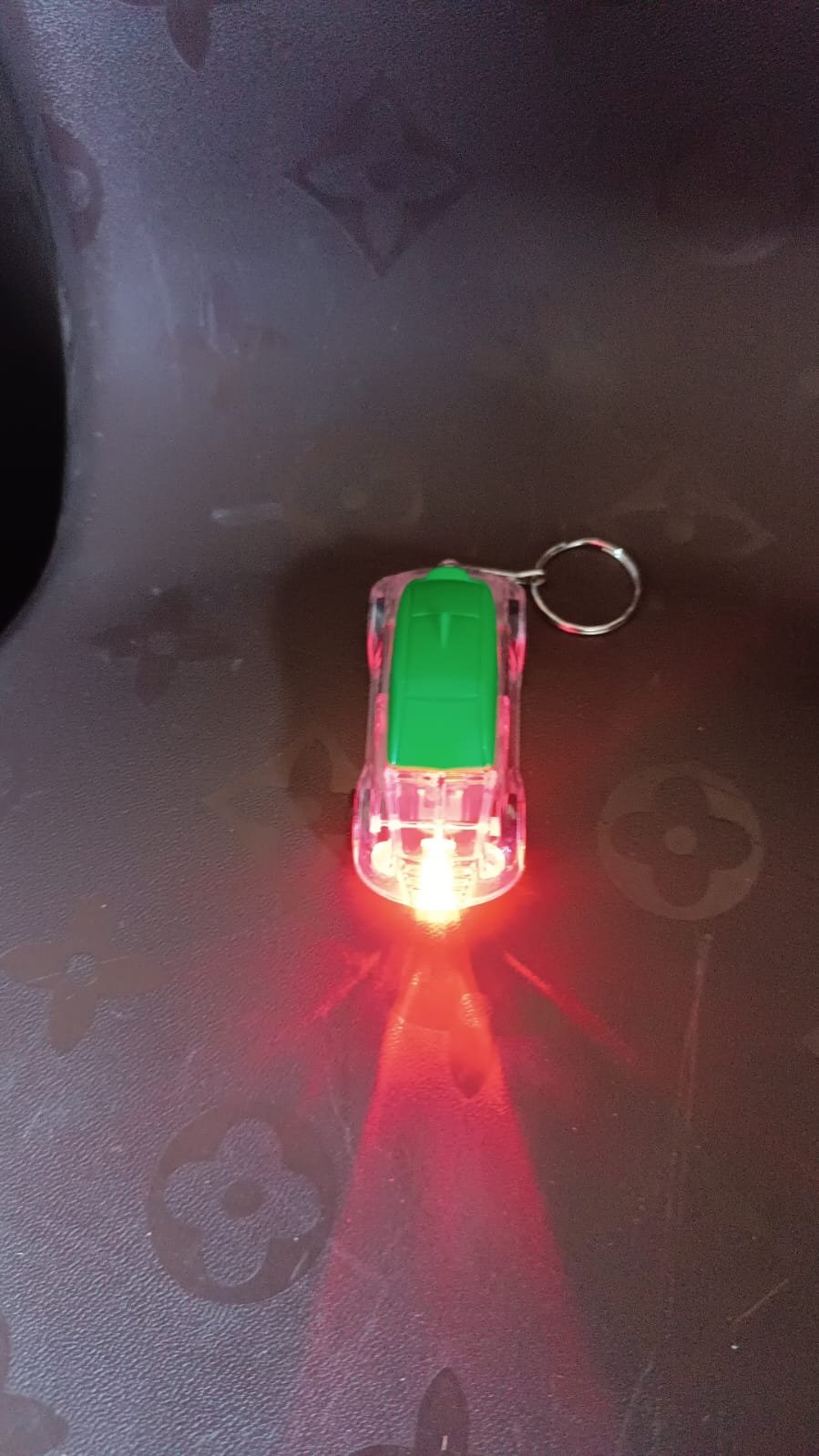 Mini Car LED Keychain Light – Bright Flashing Headlights Toy
