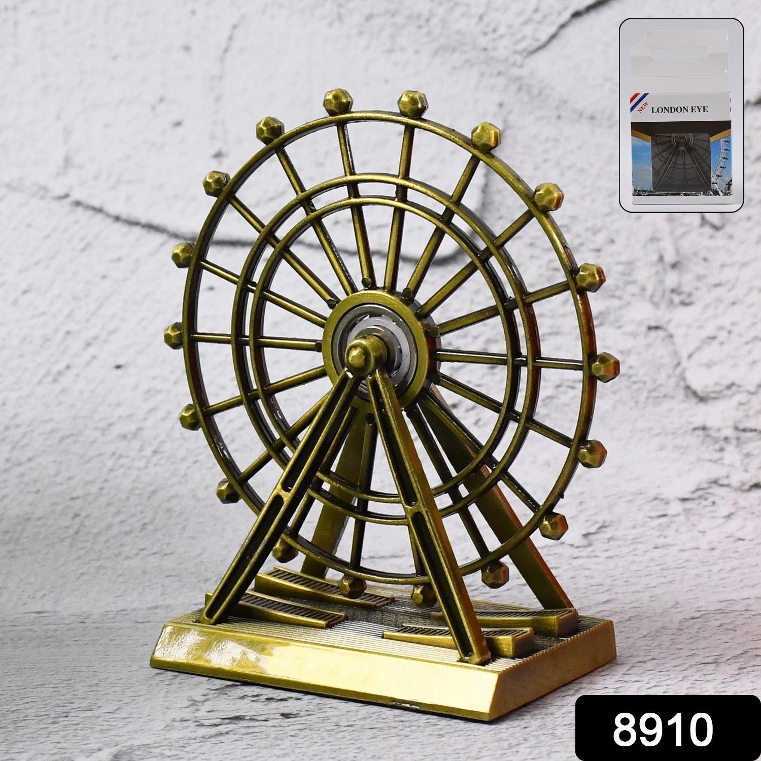 Metal Desktop Wheel Tower – Durable & Elegant Table Ornament