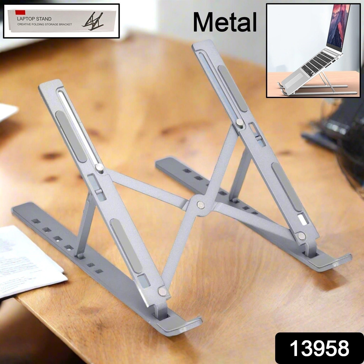 Metal Portable Laptop Stand – 7 Adjustable Angles | Gambit
