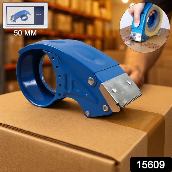 Heavy-Duty Tape Dispenser – Sharp Steel Blade for Fast Sealing