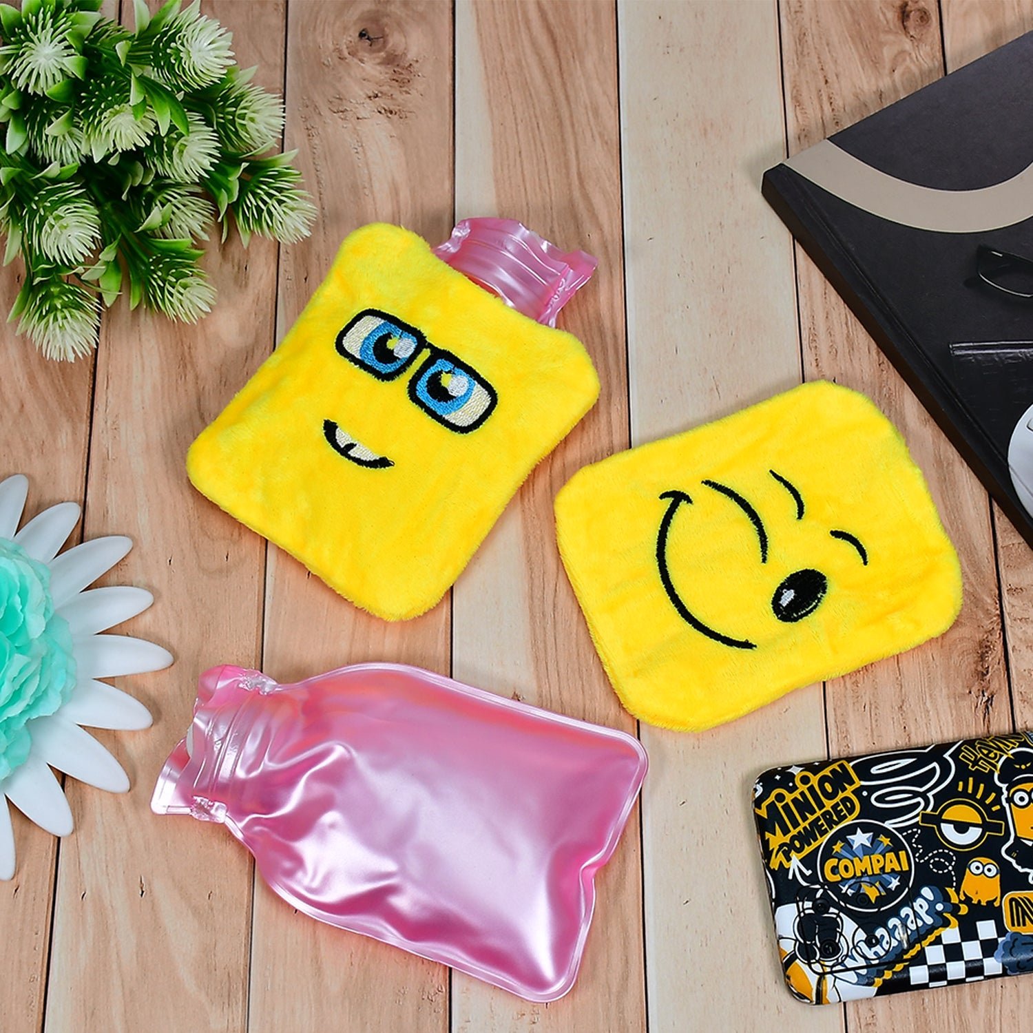 Mini Hot Water Bag – Emoji Design for Pain Relief | XcelCraft