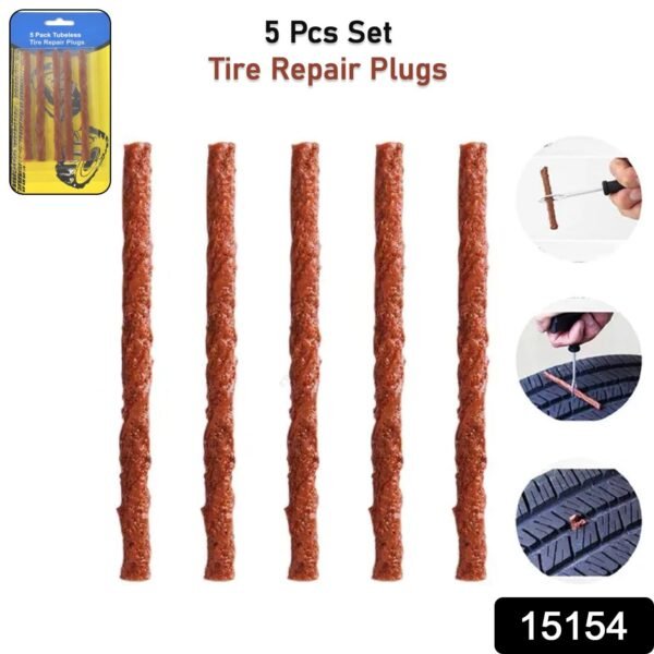 Tyre Repair Strips – Emergency Puncture Seal (5 Pcs) | Indo Glow
