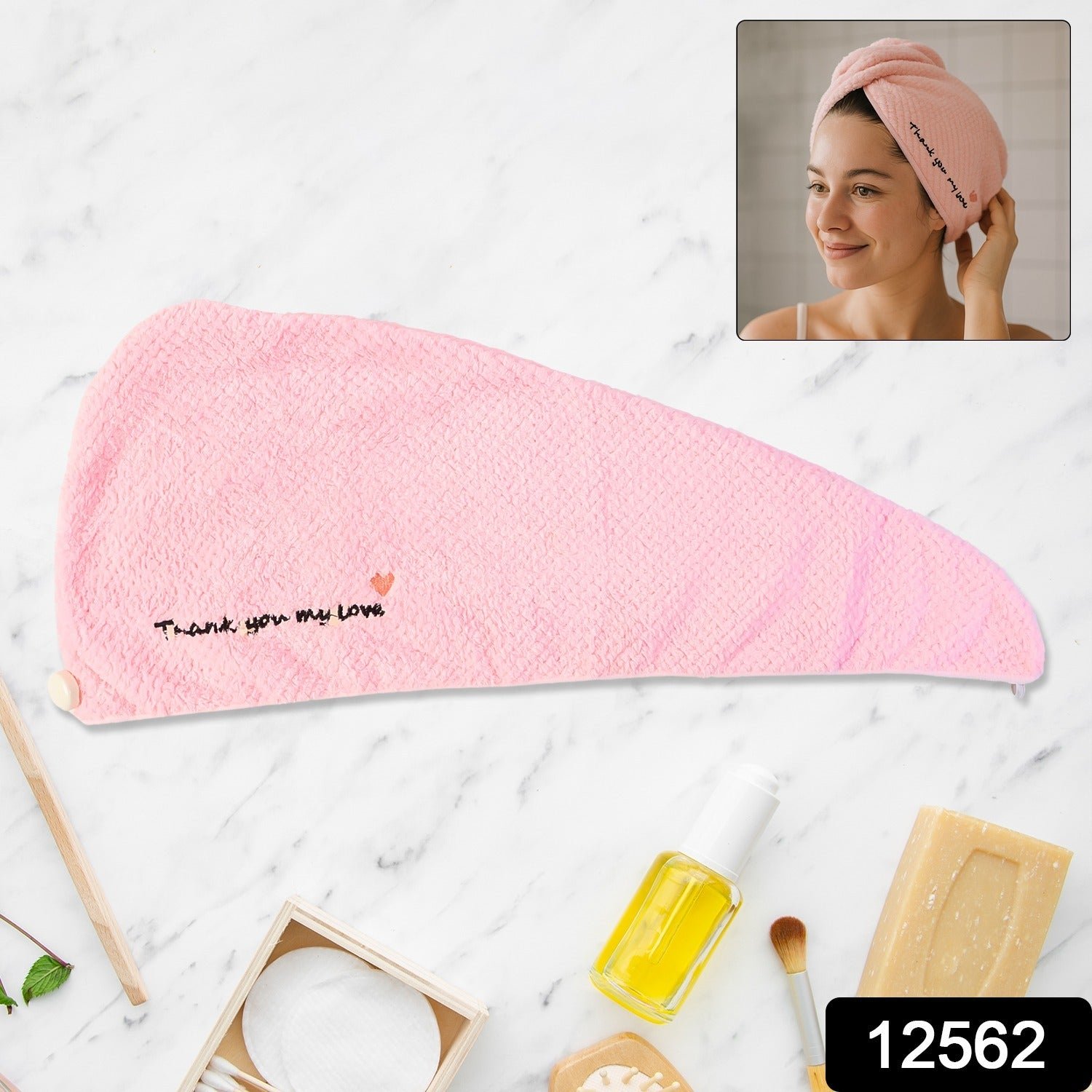 Microfiber Hair Drying Towel Wrap – Super Absorbent & Lightweight