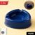 Dark Blue Plastic Ashtray – Durable Smokeless 3-Slot Design
