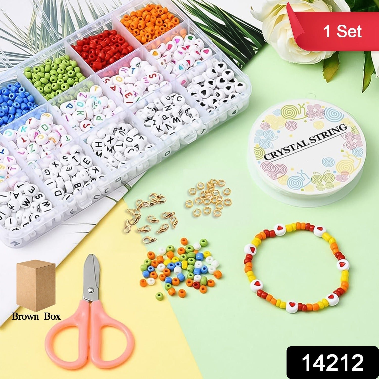 DIY Bracelet Making Kit – Alphabet & Colorful Beads for All Ages